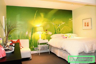 Innen-Schlafzimmer-cool-Tapeten-für-Schlafzimmer-ein-Teenager-Mädchen-mit-dem-Thema-von-grünen-Wiesen-und-schöne-Nacht-Lampe-neben-weißen-Bett-so-gut-wie- Designs-für-Wände-plus-modern-Tapeten-Designs-for-b