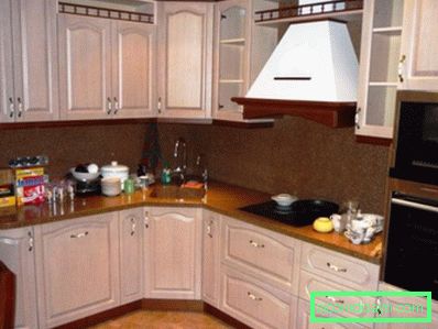 Amüsant-Dekoration-Spüle-Ecke-Küche-über-Backsplash-zusammen mit-braun-Granit-Arbeitsplatte-als-gut-eleganten-Schrank-Küche