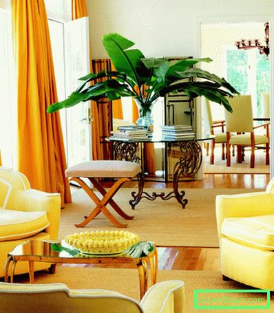 Boden-Decke-Zitrone-gelb-Vorhänge-hinzufügen-Drama-Wohnzimmer